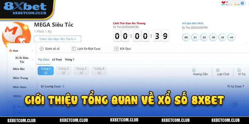 Giới thiệu tổng quan về hệ thống xổ số 8XBET