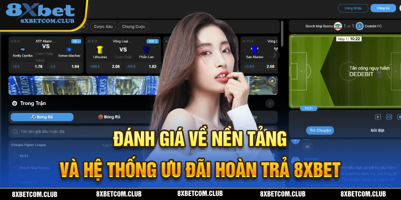 Đánh giá tổng quan về nền tảng và hệ thống ưu đãi hoàn trả 8XBET