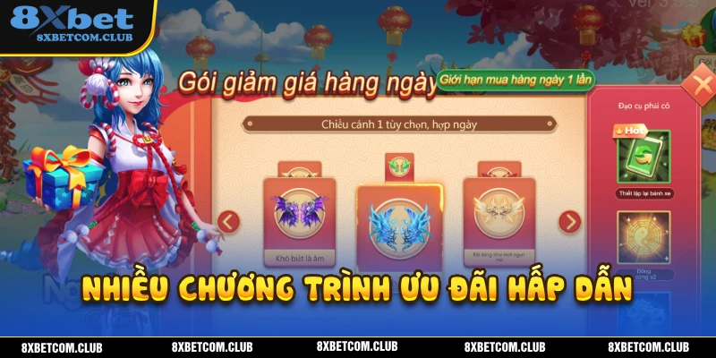 Tham gia bắn cá 8XBET sở hữu cơ hội tham gia vào nhiều chương trình ưu đãi hấp dẫn