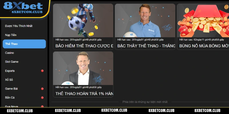 Khuyến mãi 8XBET nhận ngay 50% giá trị tiền cược