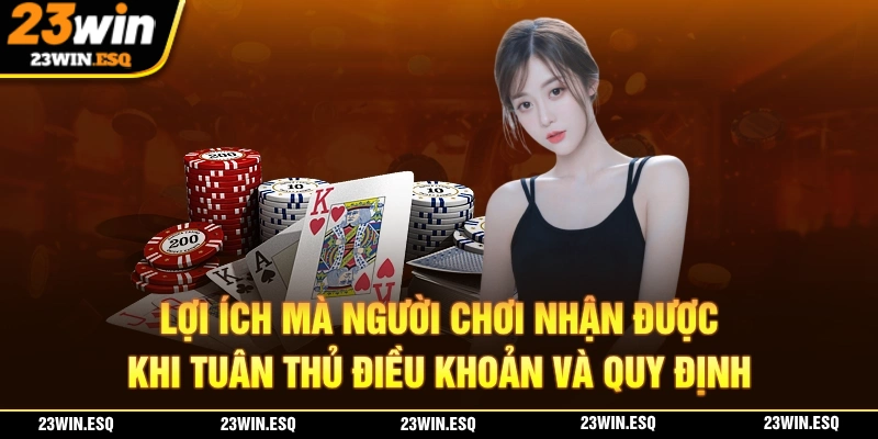 Lợi ích khi tuân thủ chính sách