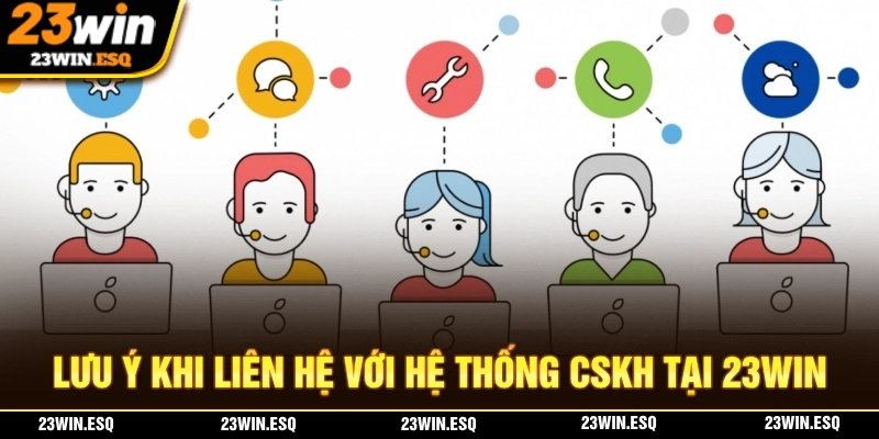 Lưu ý trong quá trình CSKH 23WIN